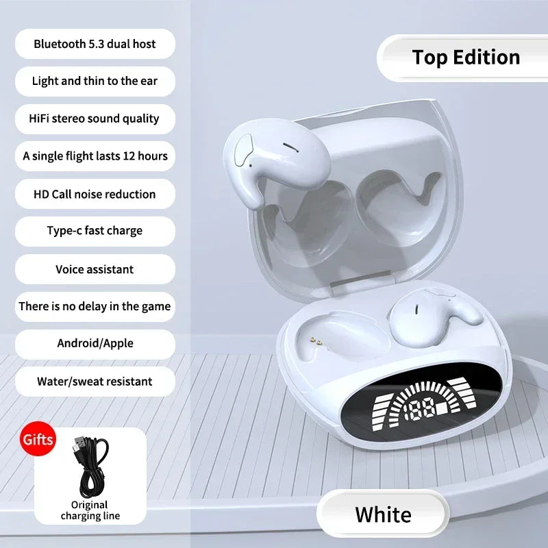 Thin Earbuds Painless Bluetooth Headphones